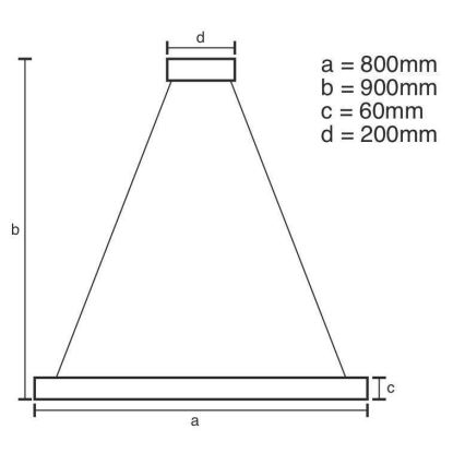 Led Dimmable κρεμαστό φωτιστικό οροφής LED/110W/230V 3000-6500K + τηλεχειριστήριο