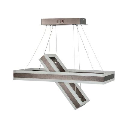 Led Dimmable κρεμαστό φωτιστικό οροφής LED/113W/230V 3000K καφέ