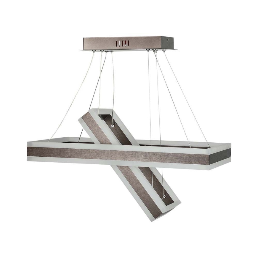 Led Dimmable κρεμαστό φωτιστικό οροφής LED/113W/230V 3000K καφέ
