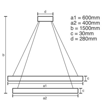 LED Dimming κρύσταλλο πολύφωτο on a string LED/115W/230V 3000-6500K ασήμι + τηλεχειριστήριο