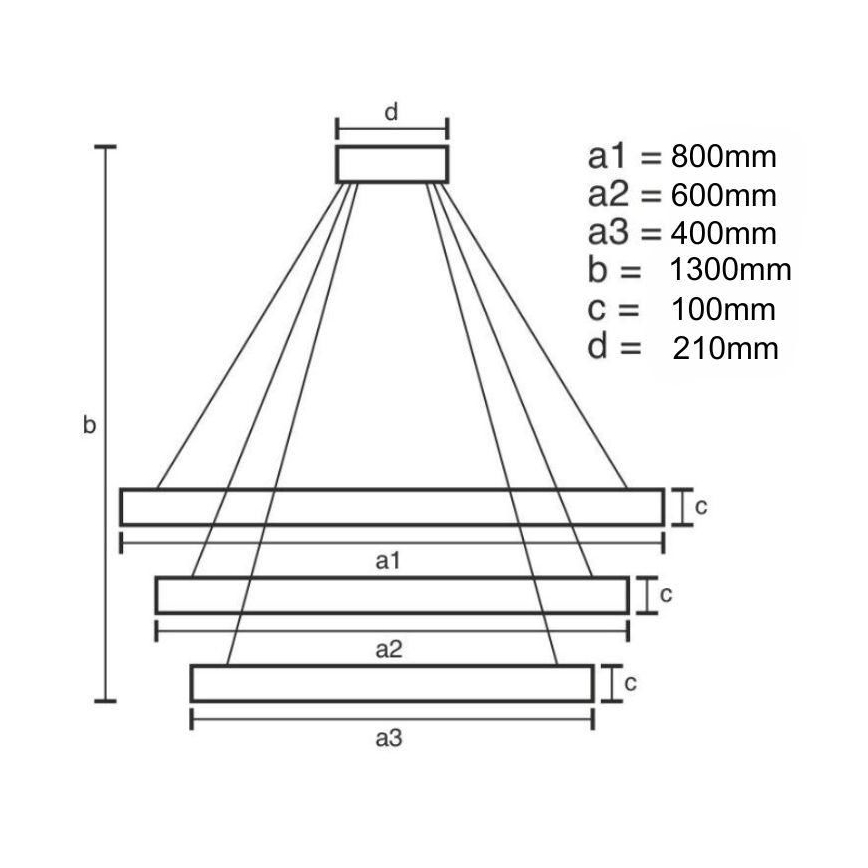 LED Dimming κρύσταλλο πολύφωτο on a string LED/115W/230V 3000-6500K χρώμιο/χρυσαφί + τηλεχειριστήριο
