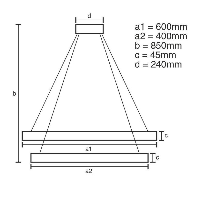 LED Dimmable κρεμαστό φωτιστικό οροφής  LED/120W/230V 3000-6500K+ τηλεχειριστήριο