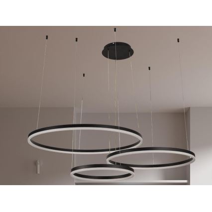Led Dimmable κρεμαστό φωτιστικό οροφής LED/125W/230V 3000-6500K διάμετρος 80 cm + τηλεχειριστήριο