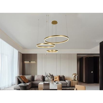Led Dimmable κρεμαστό φωτιστικό οροφής LED/125W/230V 3000-6500K + τηλεχειριστήριο