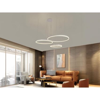 Led Dimmable κρεμαστό φωτιστικό οροφής LED/125W/230V 3000-6500K + τηλεχειριστήριο