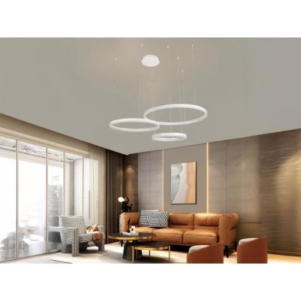 Led Dimmable κρεμαστό φωτιστικό οροφής LED/125W/230V 3000-6500K + τηλεχειριστήριο