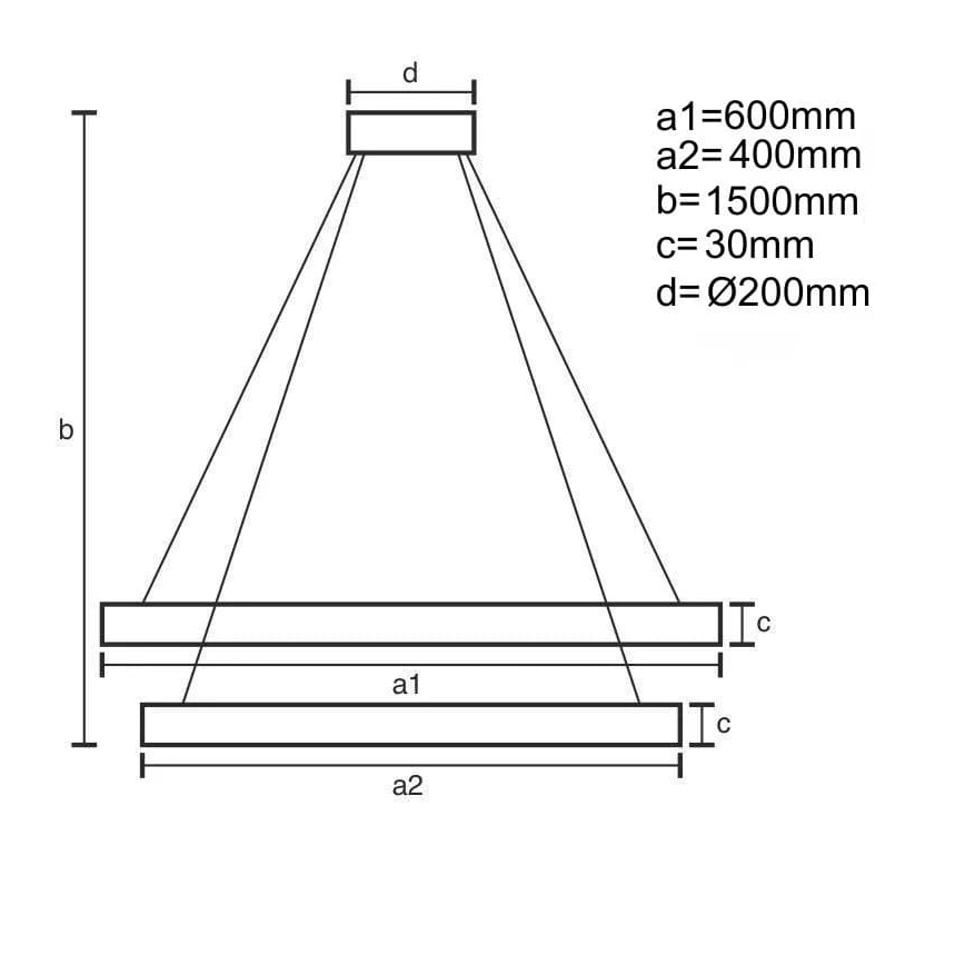 Led Dimmable κρεμαστό φωτιστικό οροφής LED/130W/230V 3000-6500K + τηλεχειριστήριο