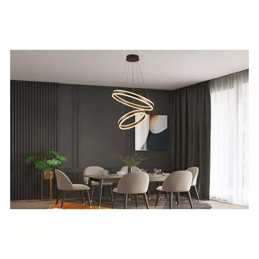 Led Dimmable κρεμαστό φωτιστικό οροφής LED/135W/230V 3000-6500K + τηλεχειριστήριο