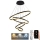 Led Dimmable κρεμαστό φωτιστικό οροφής LED/165W/230V 3000-6500K διάμετρος 80 cm + τηλεχειριστήριο