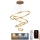 Led Dimmable κρεμαστό φωτιστικό οροφής LED/165W/230V 3000-6500K διάμετρος 80 cm + τηλεχειριστήριο