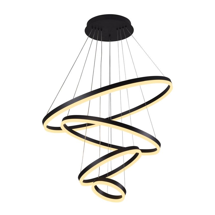 Led Dimmable κρεμαστό φωτιστικό οροφής LED/165W/230V 3000-6500K διάμετρος 80 cm + τηλεχειριστήριο