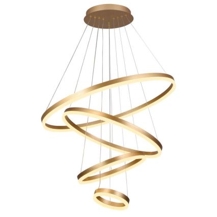 Led Dimmable κρεμαστό φωτιστικό οροφής LED/165W/230V 3000-6500K διάμετρος 80 cm + τηλεχειριστήριο