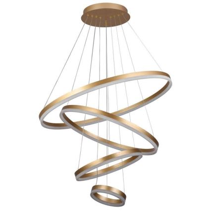 Led Dimmable κρεμαστό φωτιστικό οροφής LED/165W/230V 3000-6500K διάμετρος 80 cm + τηλεχειριστήριο