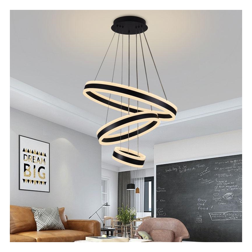 LED Dimmable κρεμαστό φωτιστικό οροφής LED/165W/230V 3000-6500K + τηλεχειριστήριο