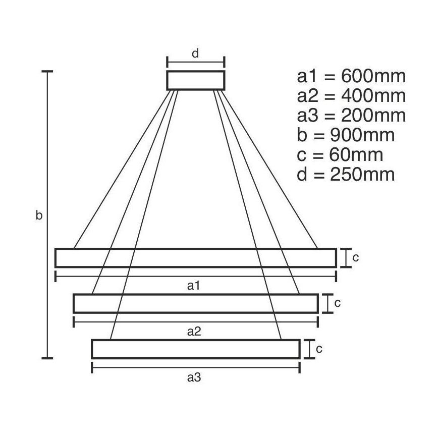 LED Dimmable κρεμαστό φωτιστικό οροφής LED/165W/230V 3000-6500K + τηλεχειριστήριο