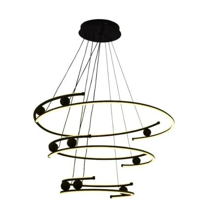 Led Dimmable κρεμαστό φωτιστικό οροφής LED/170W/230V 3000-6500K διάμετρος 80 cm + τηλεχειριστήριο