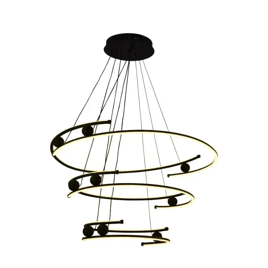 Led Dimmable κρεμαστό φωτιστικό οροφής LED/170W/230V 3000-6500K διάμετρος 80 cm + τηλεχειριστήριο