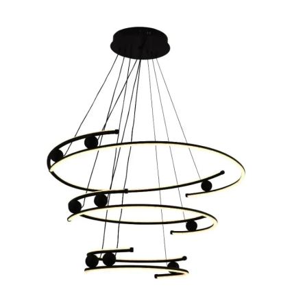 Led Dimmable κρεμαστό φωτιστικό οροφής LED/170W/230V 3000-6500K διάμετρος 80 cm + τηλεχειριστήριο