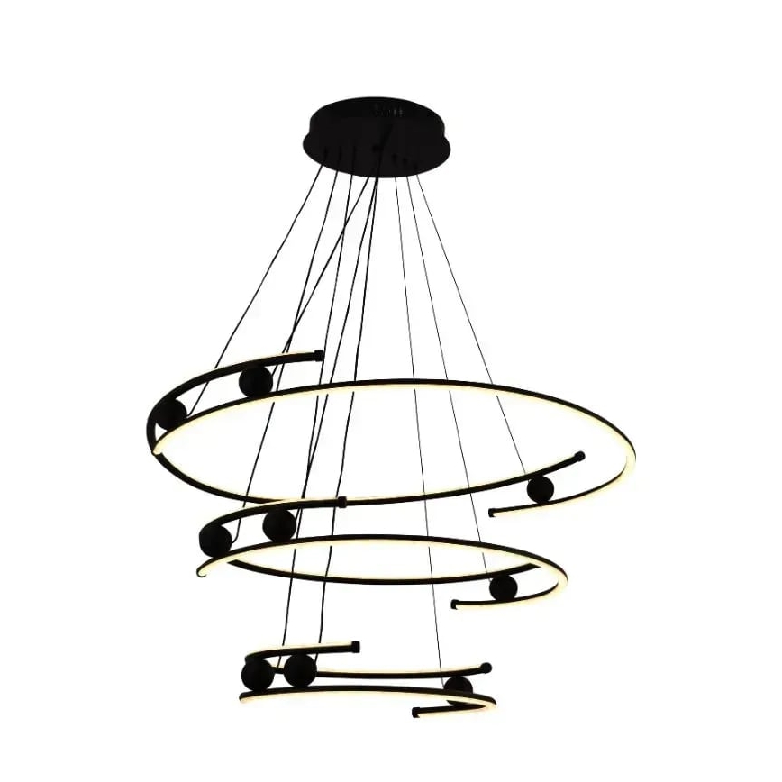 Led Dimmable κρεμαστό φωτιστικό οροφής LED/170W/230V 3000-6500K διάμετρος 80 cm + τηλεχειριστήριο