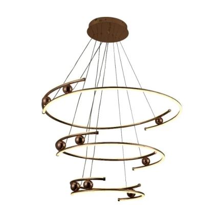 Led Dimmable κρεμαστό φωτιστικό οροφής LED/170W/230V 3000-6500K διάμετρος 80 cm + τηλεχειριστήριο