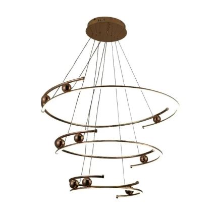 Led Dimmable κρεμαστό φωτιστικό οροφής LED/170W/230V 3000-6500K διάμετρος 80 cm + τηλεχειριστήριο