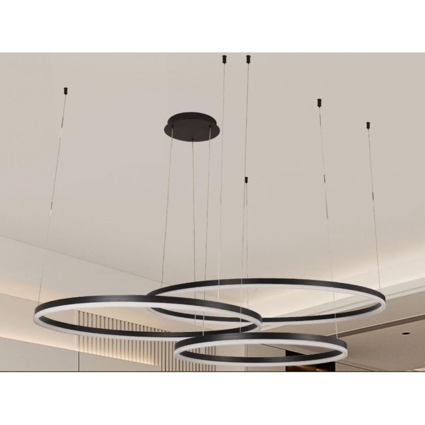 Led Dimmable κρεμαστό φωτιστικό οροφής LED/170W/230V 3000-6500K + τηλεχειριστήριο