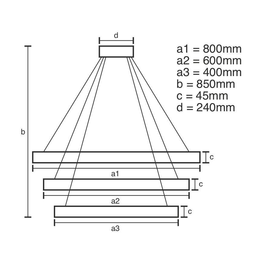 LED Dimmable κρεμαστό φωτιστικό οροφής  LED/220W/230V 3000-6500K+ τηλεχειριστήριο