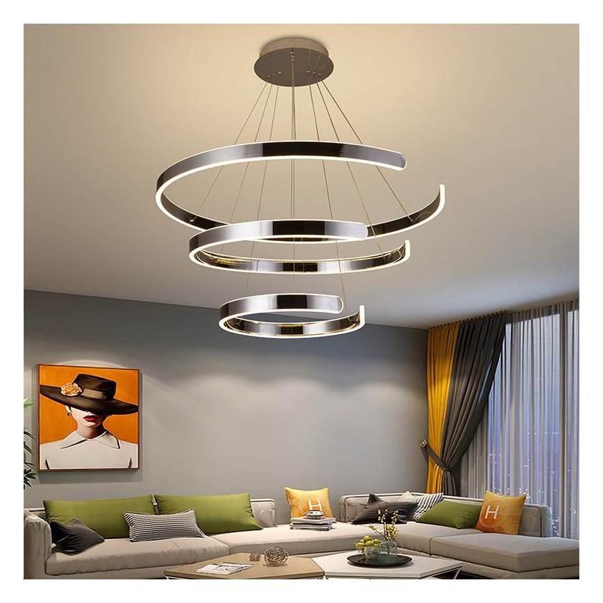 LED Dimmable κρεμαστό φωτιστικό οροφής  LED/220W/230V 3000-6500K+ τηλεχειριστήριο