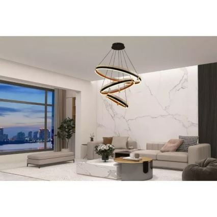 Led Dimmable κρεμαστό φωτιστικό οροφής LED/240W/230V 3000-6500K + τηλεχειριστήριο