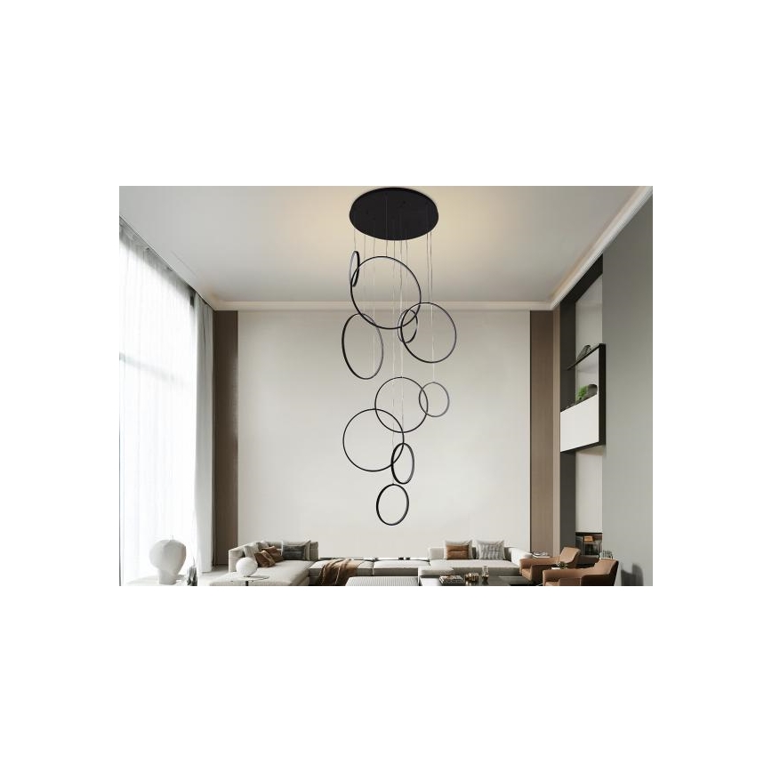 Led Dimmable κρεμαστό φωτιστικό οροφής LED/290W/230V 3000-6500K + τηλεχειριστήριο