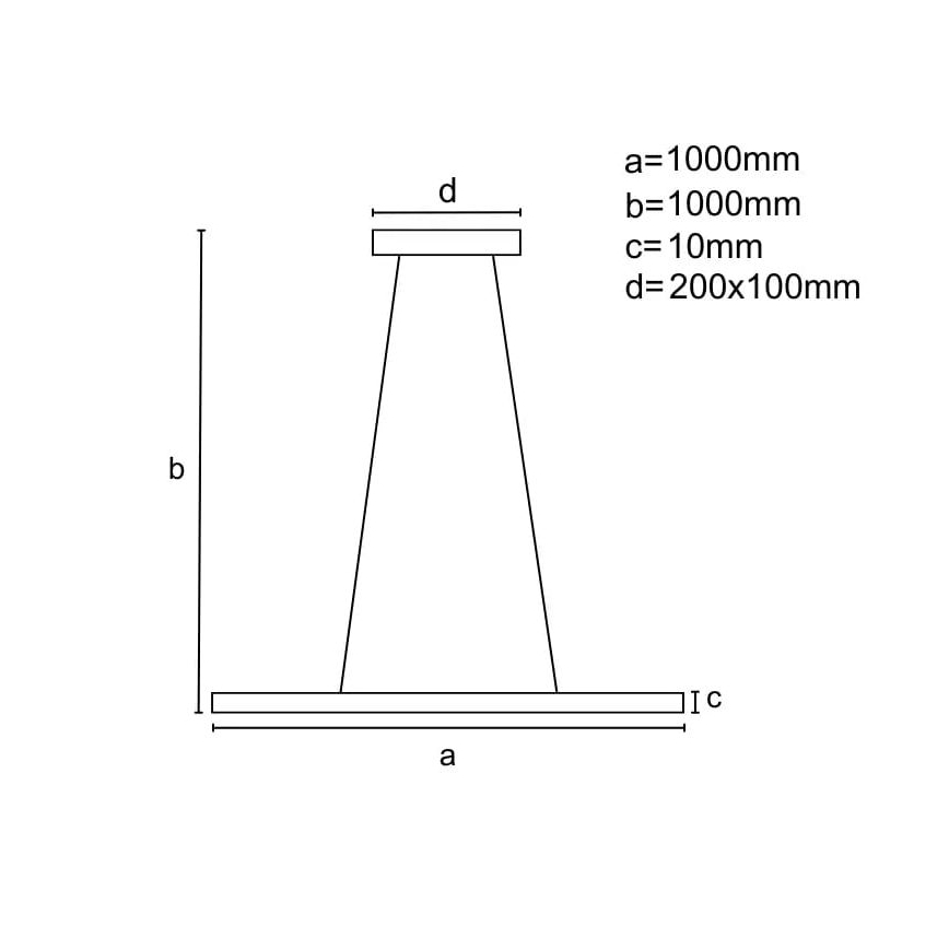 Led Dimmable κρεμαστό φωτιστικό οροφής LED/40W/230V 3000-6500K λευκό + τηλεχειριστήριο