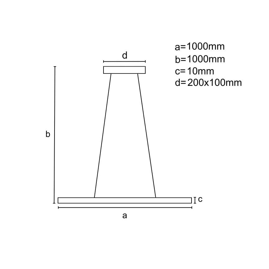 Led Dimmable κρεμαστό φωτιστικό οροφής LED/40W/230V 3000-6500K μαύρο + τηλεχειριστήριο