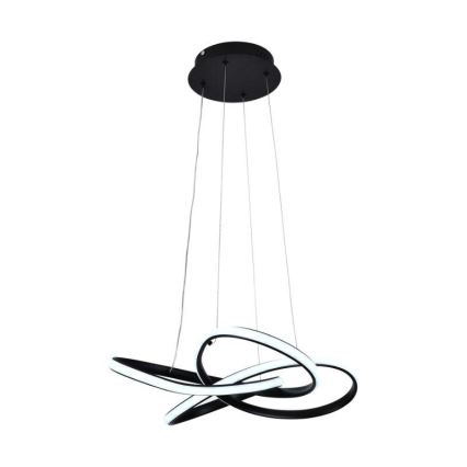 Led Dimmable κρεμαστό φωτιστικό οροφής LED/40W/230V 3000-6500K διάμετρος 48 cm μαύρο + τηλεχειριστήριο