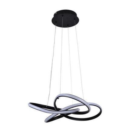 Led Dimmable κρεμαστό φωτιστικό οροφής LED/40W/230V 3000-6500K διάμετρος 48 cm μαύρο + τηλεχειριστήριο