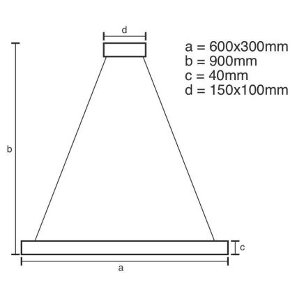 LED Dimmable κρεμαστό φωτιστικό οροφής LED/40W/230V 3000-6500K + τηλεχειριστήριο