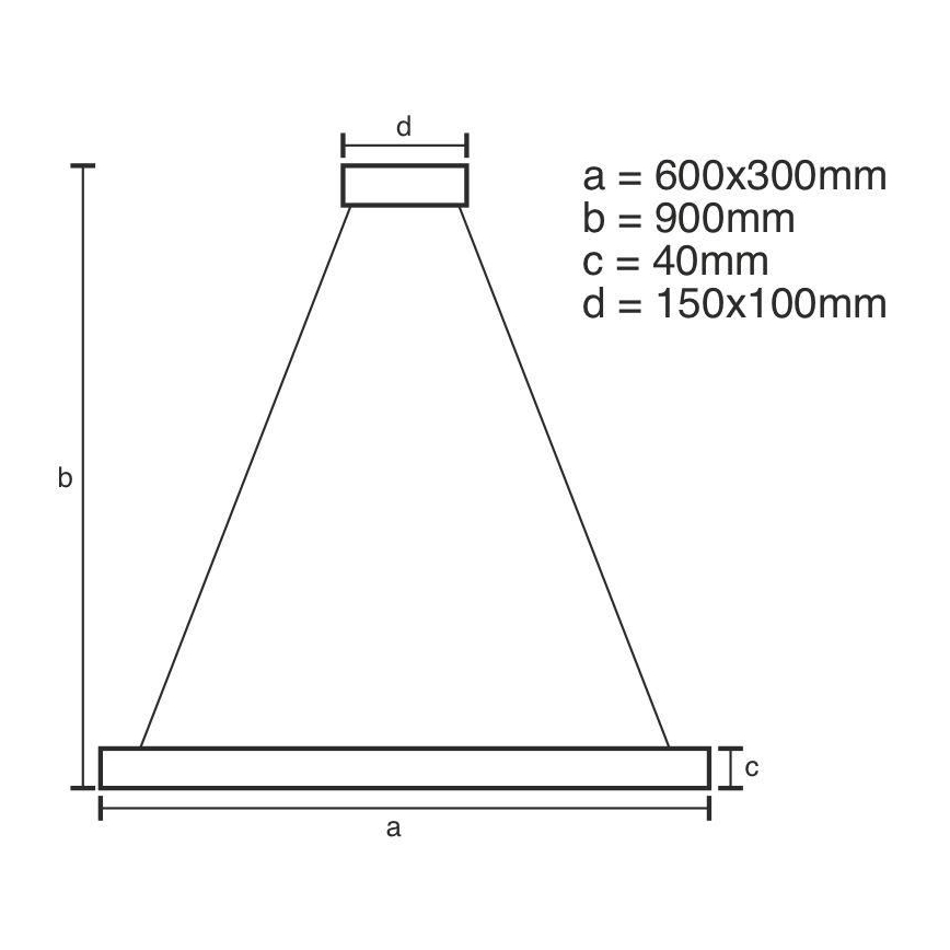 LED Dimmable κρεμαστό φωτιστικό οροφής LED/40W/230V 3000-6500K + τηλεχειριστήριο