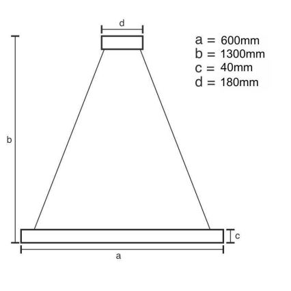 Led Dimmable κρεμαστό φωτιστικό οροφής LED/40W/230V 3000-6500K χρυσαφί + τηλεχειριστήριο