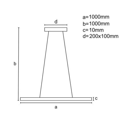 Led Dimmable κρεμαστό φωτιστικό οροφής LED/40W/230V 3000-6500K χρώμιο + τηλεχειριστήριο