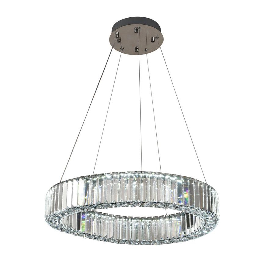 LED Dimming κρυστάλλινο κρεμαστό φωτιστικό οροφής κρεμαστό φωτιστικό οροφής LED/40W/230V 3000-6500K γυαλιστερό χρώμιο + τηλεχειριστήριο