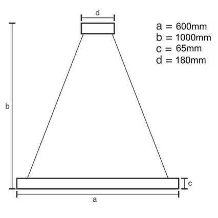 LED Dimming κρύσταλλο πολύφωτο on a string LED/40W/230V 3000-6500K χρώμιο + τηλεχειριστήριο