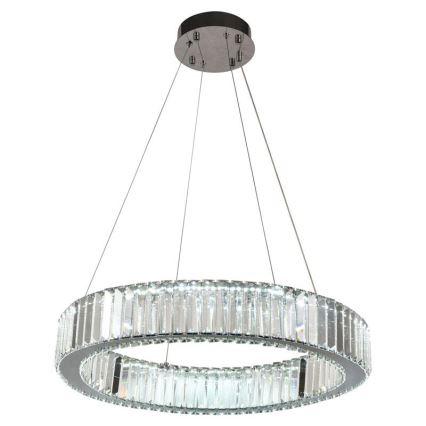 LED Dimming κρυστάλλινο κρεμαστό φωτιστικό οροφής κρεμαστό φωτιστικό οροφής LED/40W/230V 3000-6500K γυαλιστερό χρώμιο + τηλεχειριστήριο