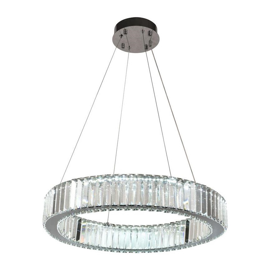 LED Dimming κρυστάλλινο κρεμαστό φωτιστικό οροφής κρεμαστό φωτιστικό οροφής LED/40W/230V 3000-6500K γυαλιστερό χρώμιο + τηλεχειριστήριο