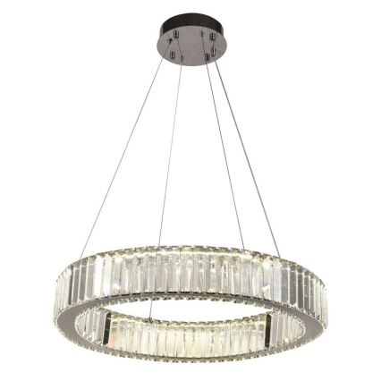 LED Dimming κρυστάλλινο κρεμαστό φωτιστικό οροφής κρεμαστό φωτιστικό οροφής LED/40W/230V 3000-6500K γυαλιστερό χρώμιο + τηλεχειριστήριο
