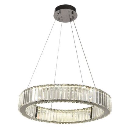 LED Dimming κρύσταλλο πολύφωτο on a string LED/40W/230V 3000-6500K χρώμιο + τηλεχειριστήριο