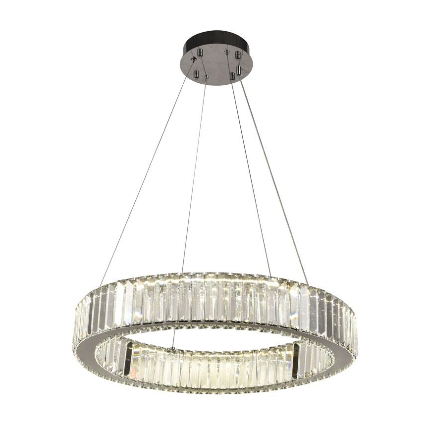 LED Dimming κρυστάλλινο κρεμαστό φωτιστικό οροφής κρεμαστό φωτιστικό οροφής LED/40W/230V 3000-6500K γυαλιστερό χρώμιο + τηλεχειριστήριο
