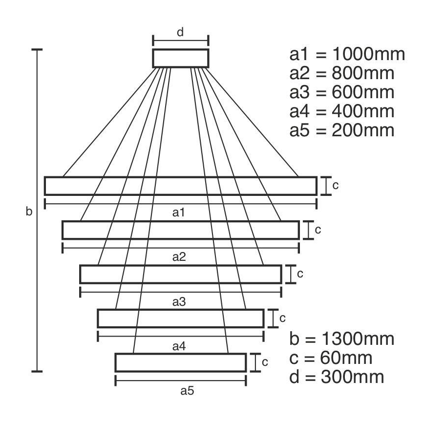LED Dimmable κρεμαστό φωτιστικό οροφής LED/420W/230V 3000-6500K  + τηλεχειριστήριο