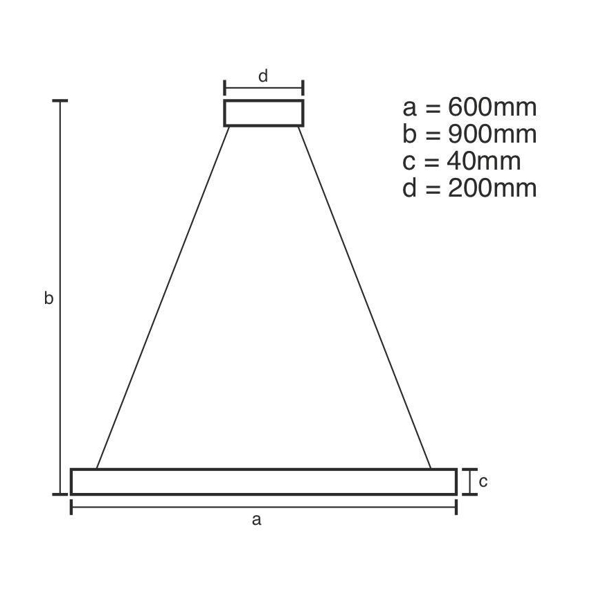 Led Dimmable κρεμαστό φωτιστικό οροφής LED/42W/230V 3000-6500K διάμετρος 60 cm + τηλεχειριστήριο