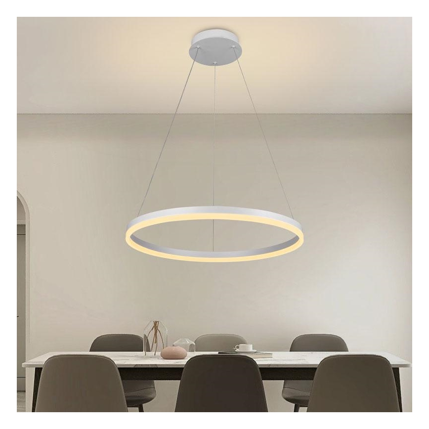 Led Dimmable κρεμαστό φωτιστικό οροφής LED/42W/230V 3000-6500K διάμετρος 60 cm + τηλεχειριστήριο