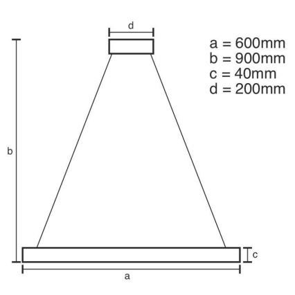 LED Dimmable κρεμαστό φωτιστικό οροφής LED/42W/230V 3000-6500K + τηλεχειριστήριο