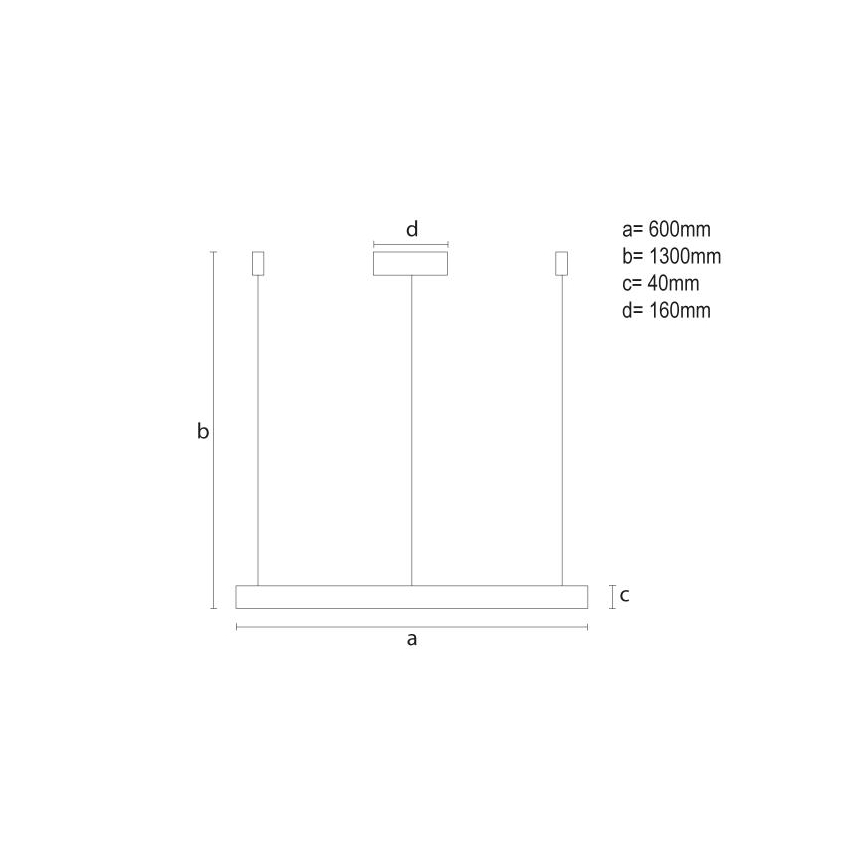 Led Dimmable κρεμαστό φωτιστικό οροφής LED/42W/230V 3000-6500K + τηλεχειριστήριο